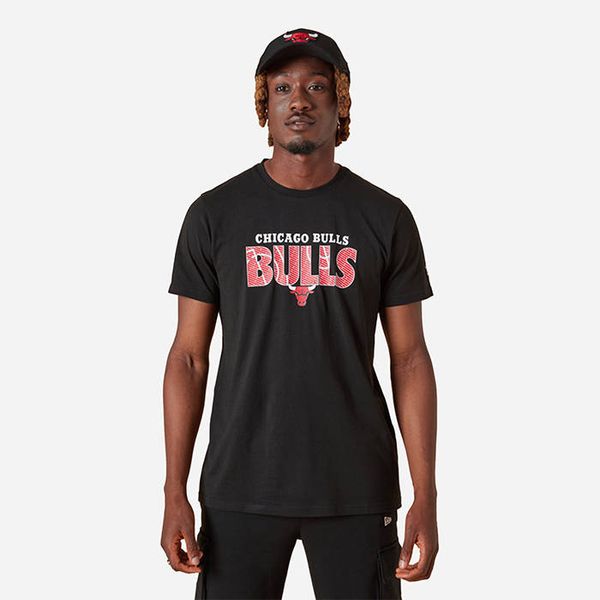 * marka niezdefiniowana New Era T-shirt Noir Chicago Bulls NBA 13083891