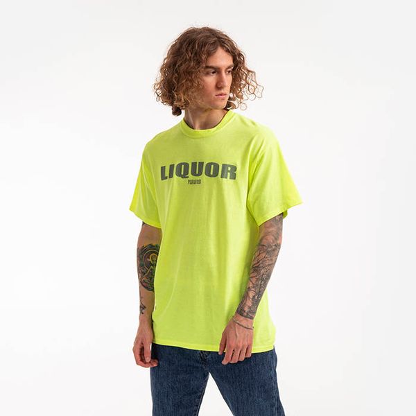 * marka niezdefiniowana PLEASURES Liquor T-shirt P22SP048-GREEN