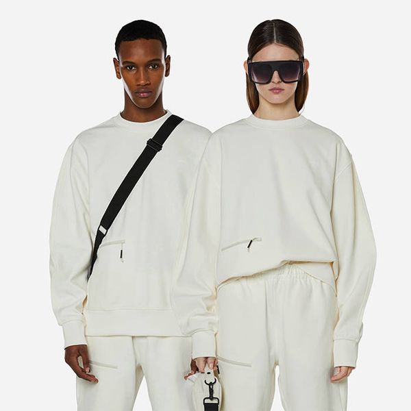 * marka niezdefiniowana Rains Track Sweatshirt 18730 FOSSIL