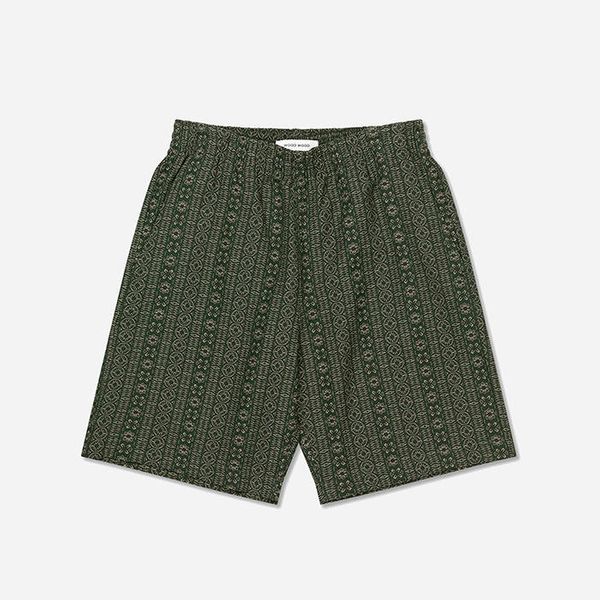 * marka niezdefiniowana Wood Wood Shorts 12215205-5258 Bottle Green