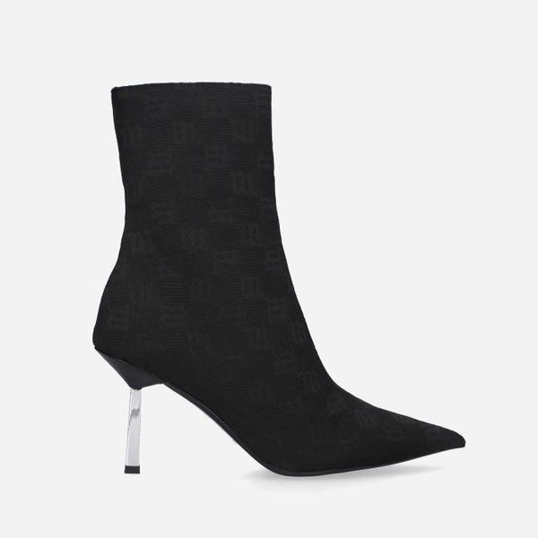 MISBHV MISBHV Sasha Ankle Boot 122BW926 MONOGRAM BLACK