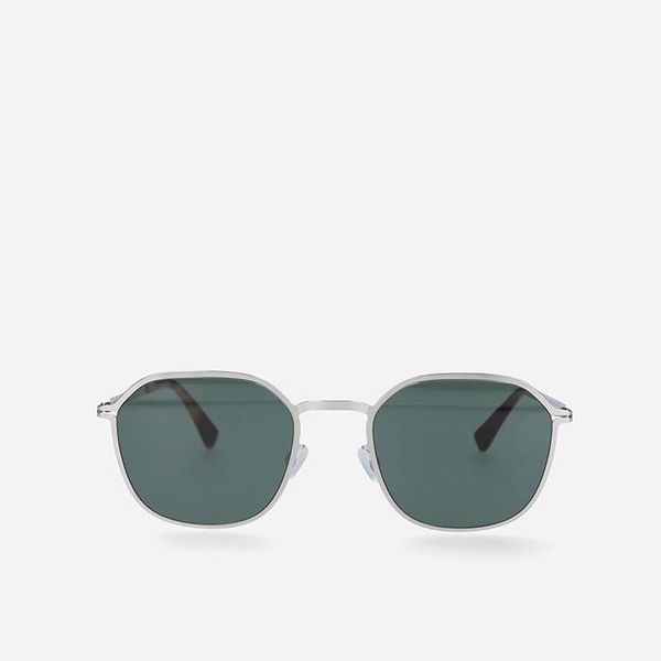 Mykita MYKITA FELIX 10017351 SHINY SILVER DARKGREEN SOLID