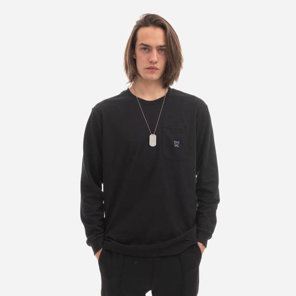 Needles Needles Longsleeve Crew Neck Tee LQ266 BLACK