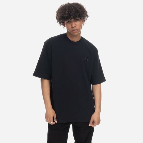 Neil Barrett Мъжка тениска Neil Barrett Лесно спуснато рамо с пиърсинг PBJS183-U514C 3579