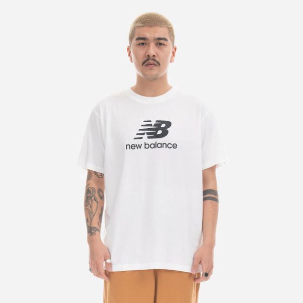 New Balance Мъжка тениска New Balance Essentials Stacked Logo MT31541WT