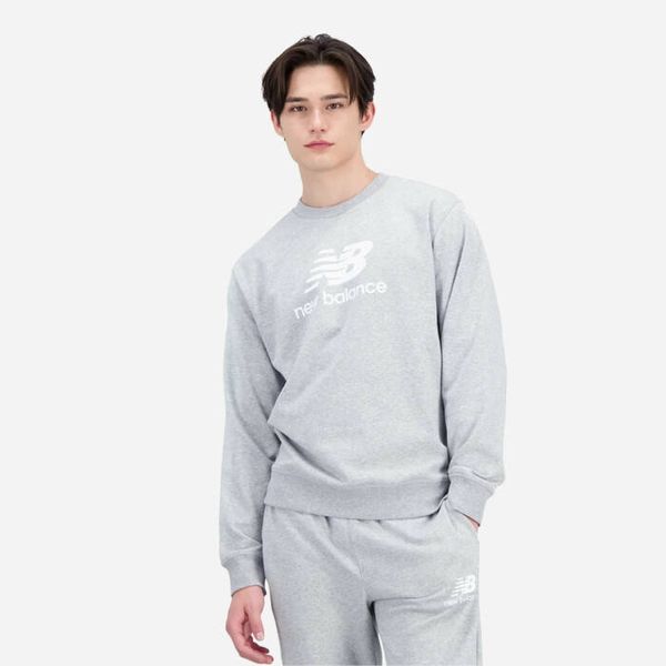 New Balance Мъжки суичър New Balance Essentials Stacked Logo MT31538AG