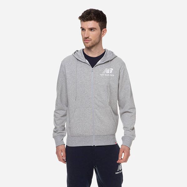 New Balance New Balance Essentials Stacked Full Zip Hoodie MJ03558AG