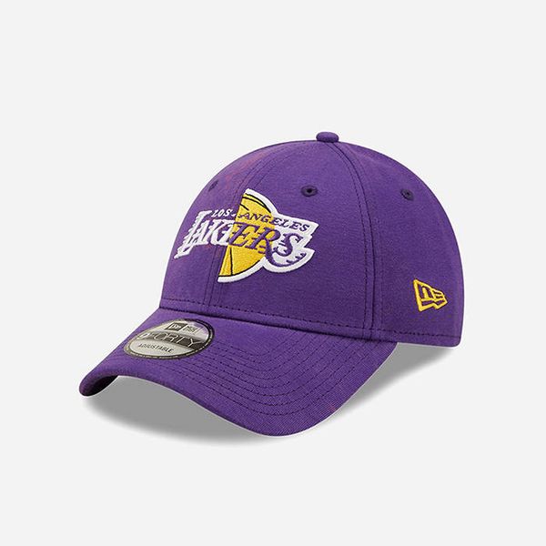 New Era New Era Los Angeles Lakers Split Logo Purple 9FORTY Cap 60240335