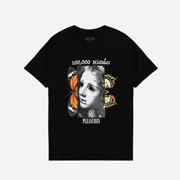 PLEASURES Мъжка тениска PLEASURES Mistakes T-shirt P23SP057-BLACK