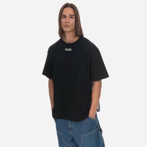 PLEASURES Мъжка тениска PLEASURES Опетнена контрастна тежка риза P23SP027-BLACK