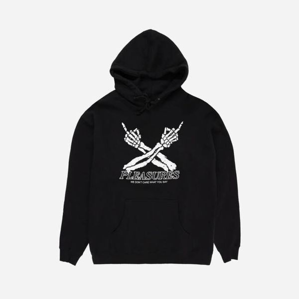 PLEASURES Мъжки суичър PLEASURES Don't Care Hoodie P23SP052-BLACK