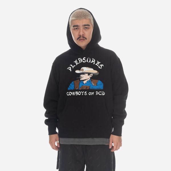 PLEASURES Мъжки суичър PLEASURES Rhythm Hoodie P23SP024-BLACK