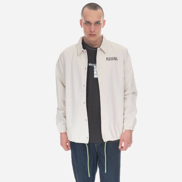 PLEASURES Мъжко яке PLEASURES Огънато туристическо яке P23SP005-БЯЛО