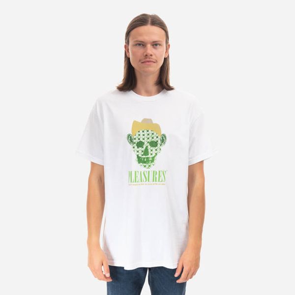 PLEASURES PLEASURES Cowboy T-shirt P22F059-WHITE