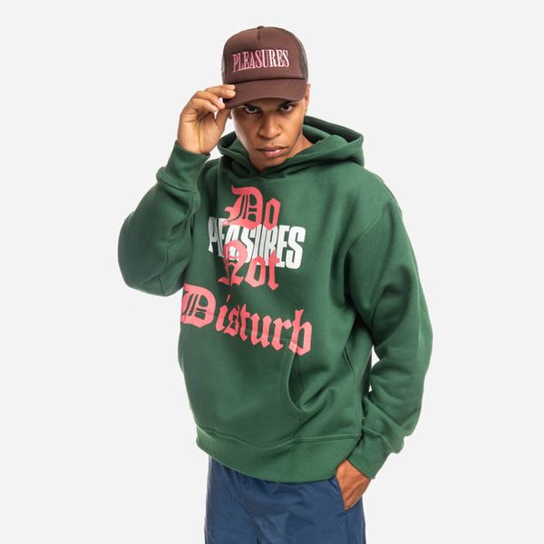 PLEASURES PLEASURES Do Not Disturb Hoodie P22SU033-GREEN