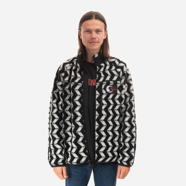 PLEASURES PLEASURES Drifter Fuzzy Jacket P22F011-BLACK