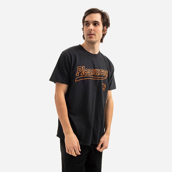 PLEASURES PLEASURES Dub Pigment Dye T-shirt P21W040-BLACK