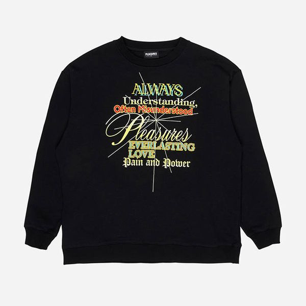 PLEASURES PLEASURES Faith Crewneck P21W027-BLACK