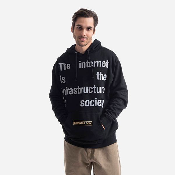 PLEASURES PLEASURES Internet Hoody P21F050-BLACK