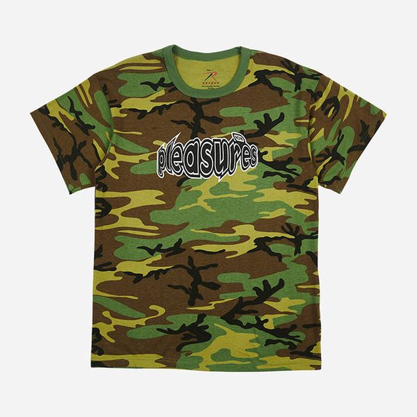 PLEASURES PLEASURES Strain Logo T-shirt P21W054-CAMO