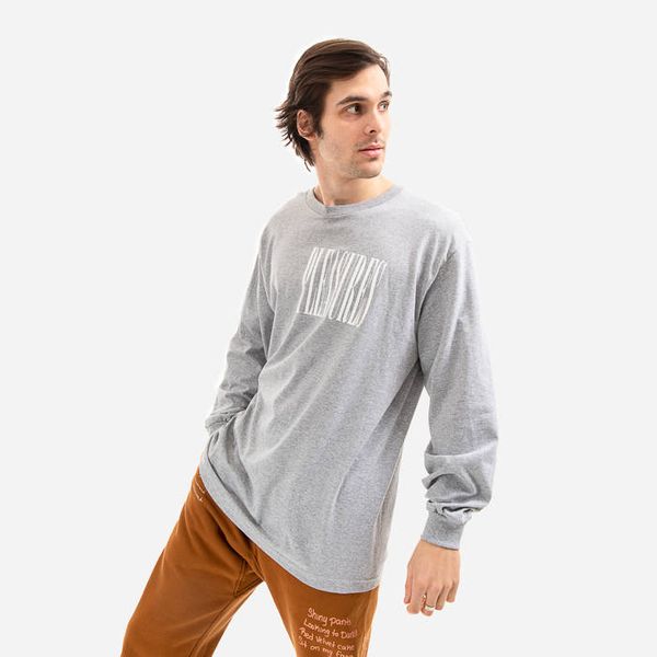 PLEASURES PLEASURES Stretch Longsleeve T-shirt P21W043-GREY