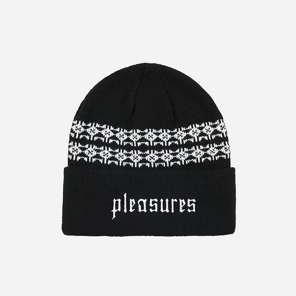 PLEASURES PLEASURES Wire Jacquard Beanie P22F065-BLACK