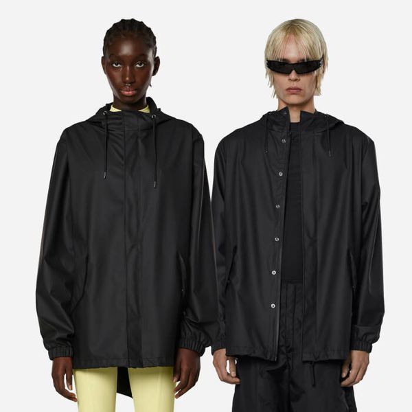 Rains Палто Rains Яке Fishtail 18010 ЧЕРНО