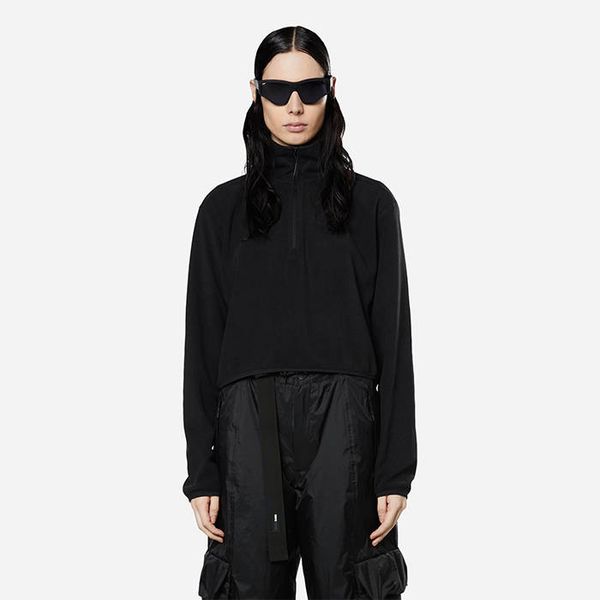 Rains Rains Fleece W Half Zip 18100 BLACK