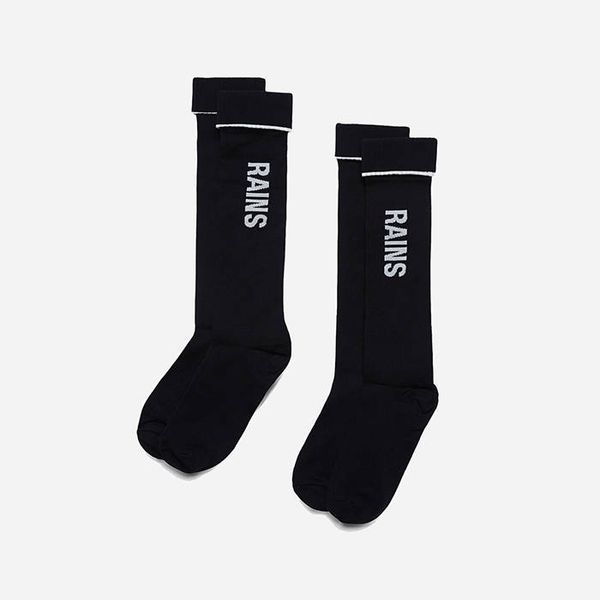 Rains Rains Logo Socks 2-pack 20250 BLACK