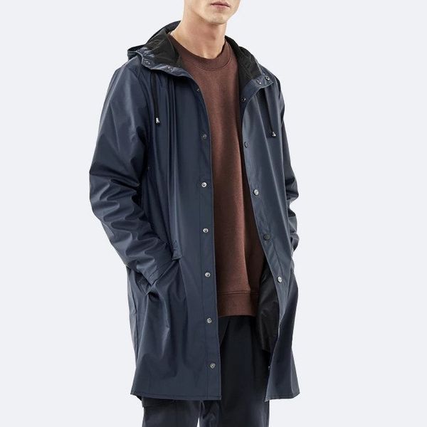 Rains Rains Long Jacket 1202 BLUE