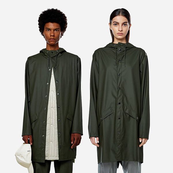 Rains Rains Long Jacket 12020 GREEN
