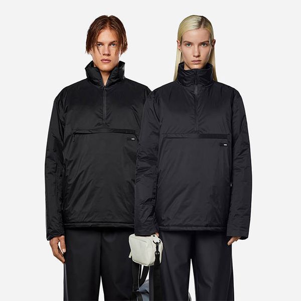 Rains Rains Padded Nylon Anorak 15490 BLACK