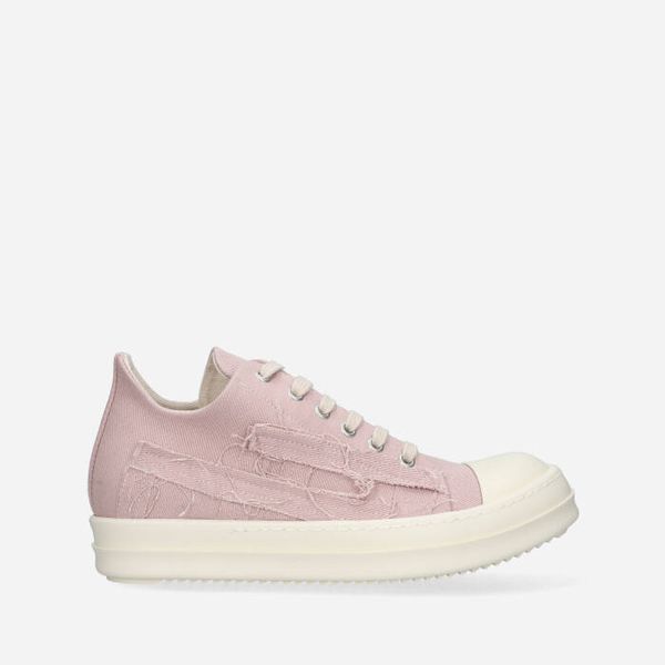 Rick Owens Дамски обувки маратонки Rick Owens DRKSHDW Denim Shoes DS01C6809 SLASH FADED PINK/MILK/MILK