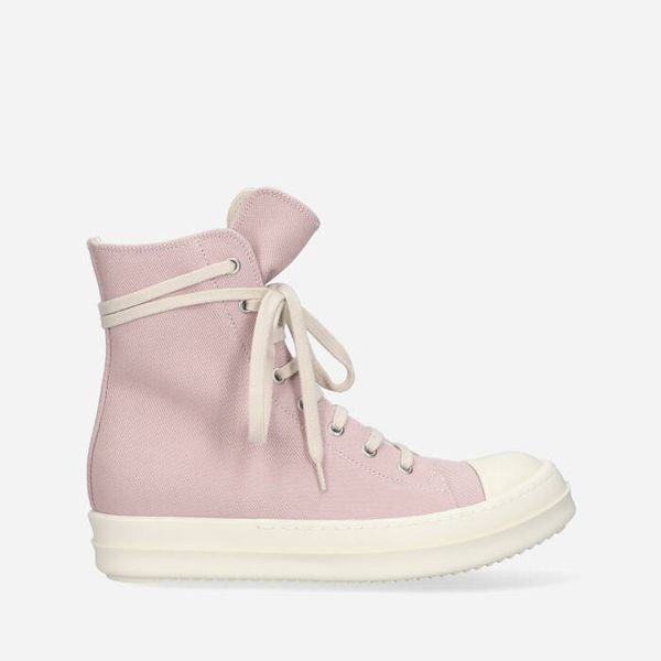 Rick Owens Дамски обувки маратонки Rick Owens DRKSHDW Woven Shoes Sneaks DS01C6800 DQ FADED PINK/MILK/MILK