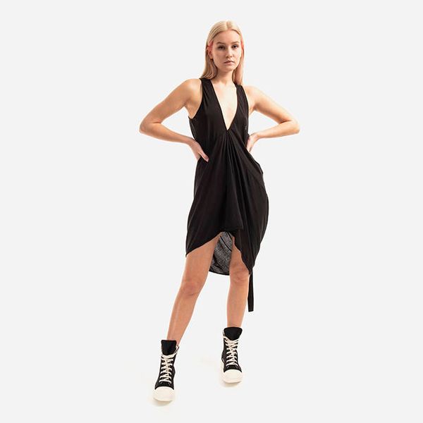 Rick Owens Фланелка Rick Owens Island tank DS01B7112 B BLACK