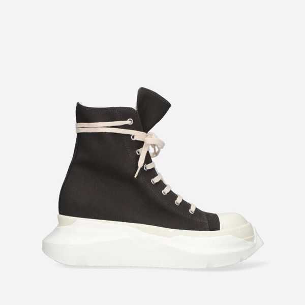 Rick Owens Мъжки обувки маратонки Rick Owens DRKSHDW Denim Shoes Abstract Sneak DU01C6840 DQ DARK DUST/MILK/MILK