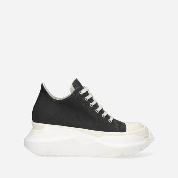 Rick Owens Мъжки обувки Rick Owens DRKSHDW Denim Shoes Abstract Low Sneaks DU01C6842 DQ DARK DUST/MILK/MILK