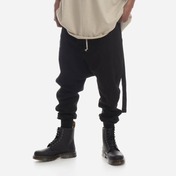 Rick Owens Мъжки панталони Rick Owens DRKSHDW плетени панталони DU01C6395 RIG BLACK