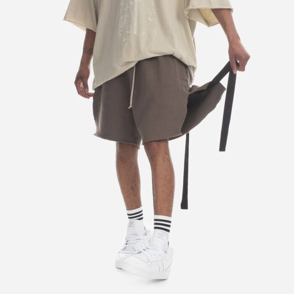 Rick Owens Мъжки шорти Rick Owens DRKSHDW Jersey Trucker Cut Offs DU01C6388 F DUST