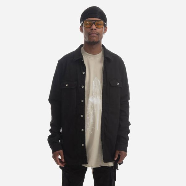 Rick Owens Мъжко яке с риза Rick Owens DRKSHDW Denim Jacket DU01C6755 SDO BLACK
