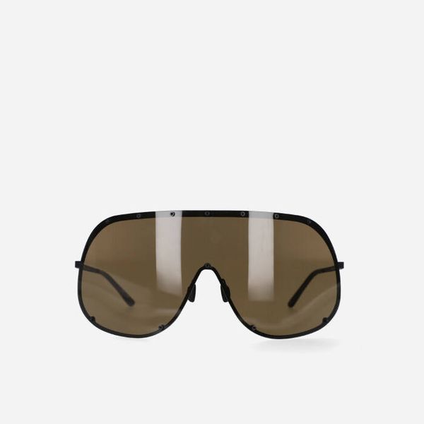 Rick Owens Очила Rick Owens DRKSHDW Слънчеви очила Shield RG0000006 GBLKBR BLACK TEMPL/BROWN LENS