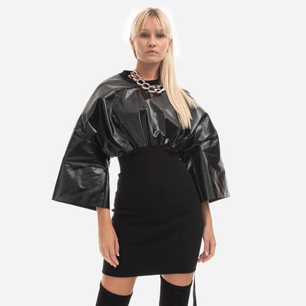 Rick Owens Rick Owens DRKSHDW Cinched Tommy Mini Dress DS02B4505 JRU BLACK