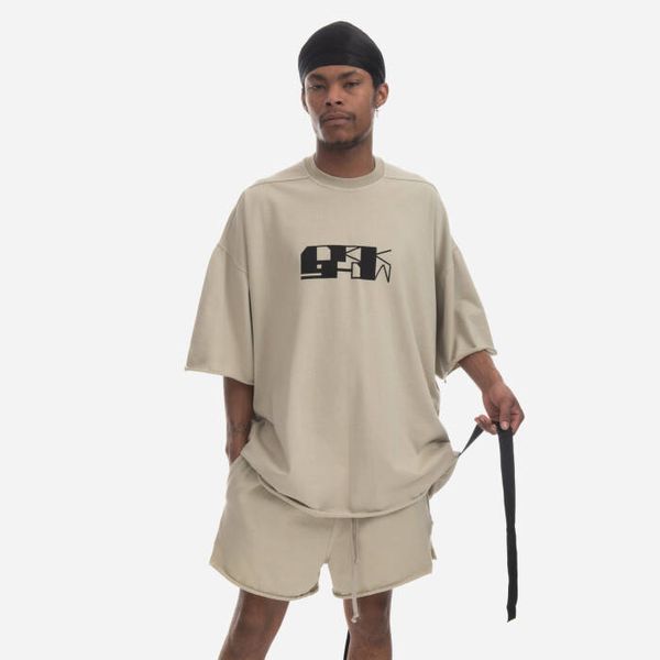 Rick Owens Rick Owens DRKSHDW Knit T-shirt Tommy T DU01C6259 RIGEP4 PEARL/BLACK