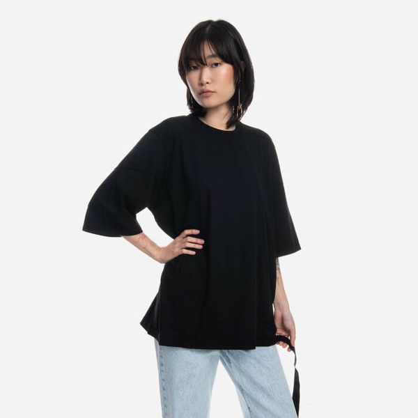 Rick Owens Тениска Rick Owens Плетена тениска Walrus T DS01C6201 RN ЧЕРНО