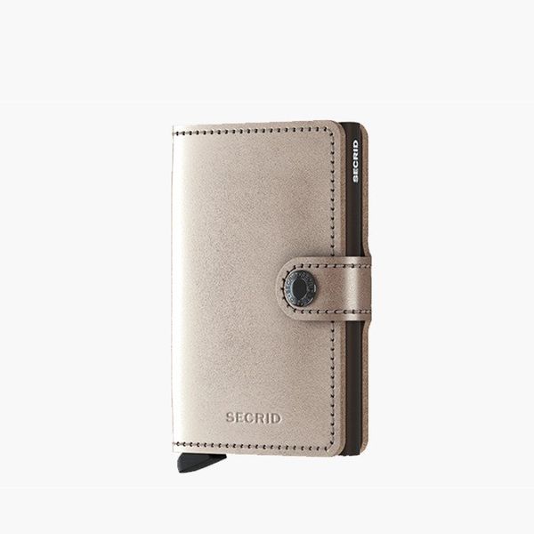 Secrid Secrid Miniwallet Metallic MMe-Champagne-Brown