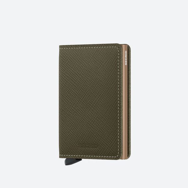 Secrid Secrid Slimwallet Saffiano Ssa-Olive
