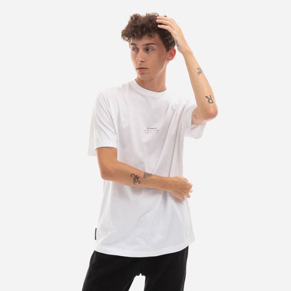 STAMPD STAMPD Stack Logo Perfect Tee SLA-M2990TE-WHT