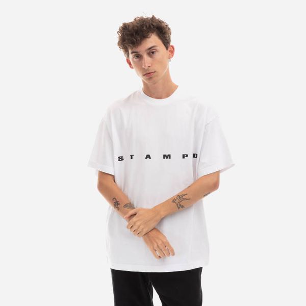 STAMPD STAMPD Strike Logo Relaxed Tee SLA-M2991TE-WHT