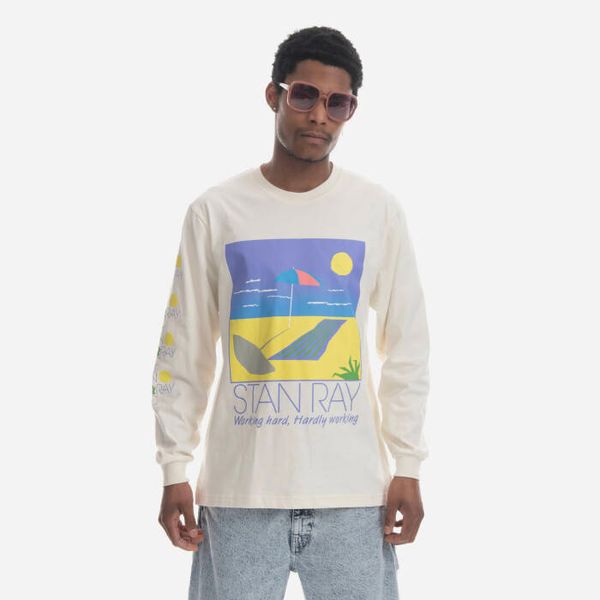 Stan Ray Мъжки Stan Ray Hardly Working Longsleeve SS23051NAT