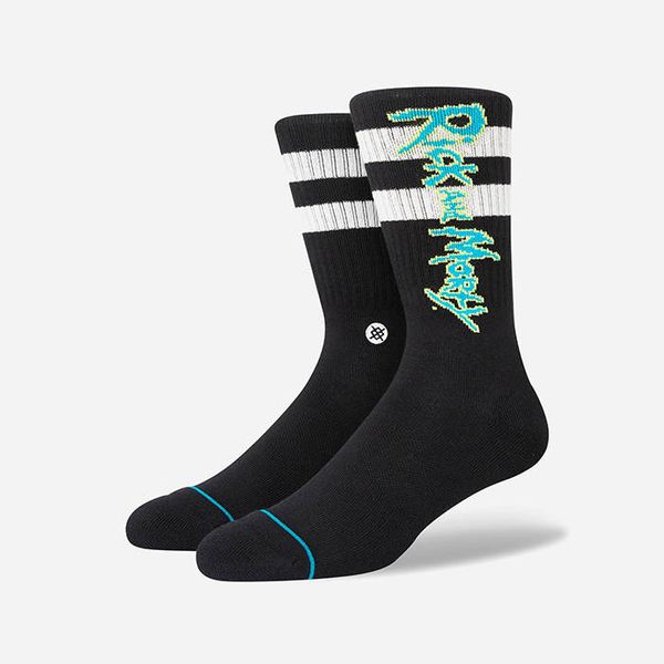 Stance Stance x Rick and Morty Crew Sock A556C22RIC BLK